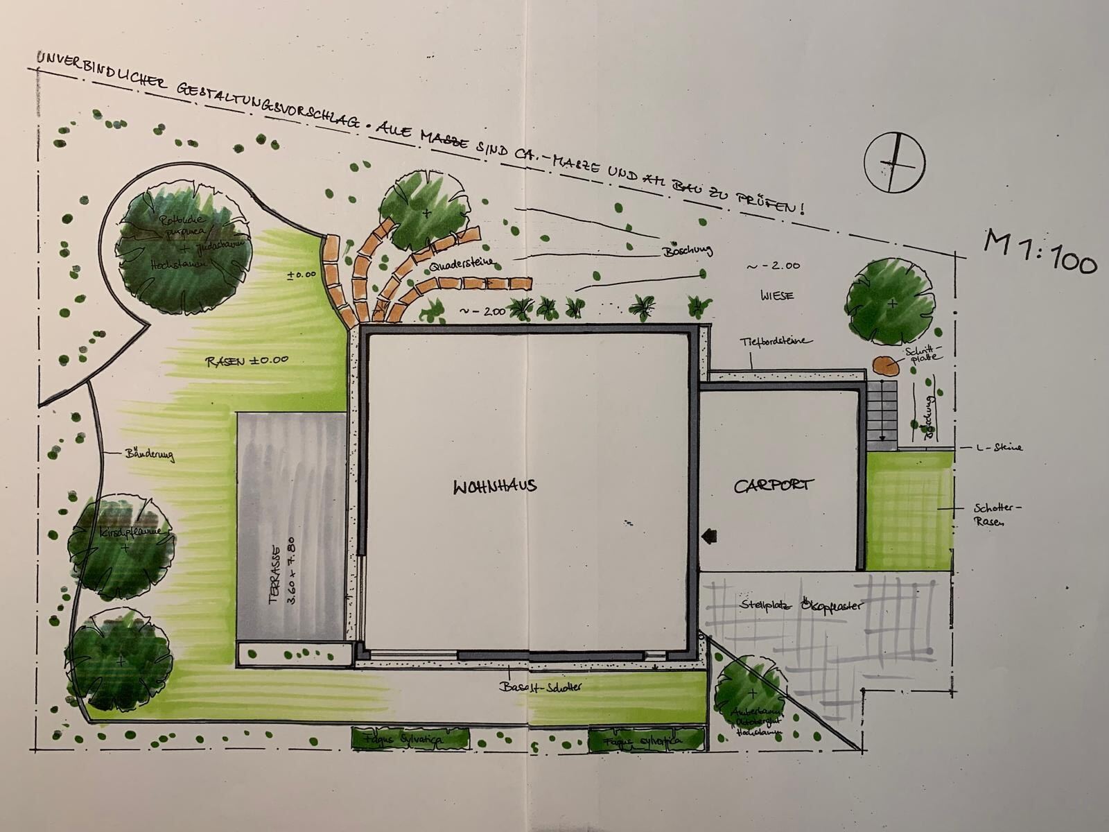 Gartenplanung und Gestaltungsvorschlag in Königstein